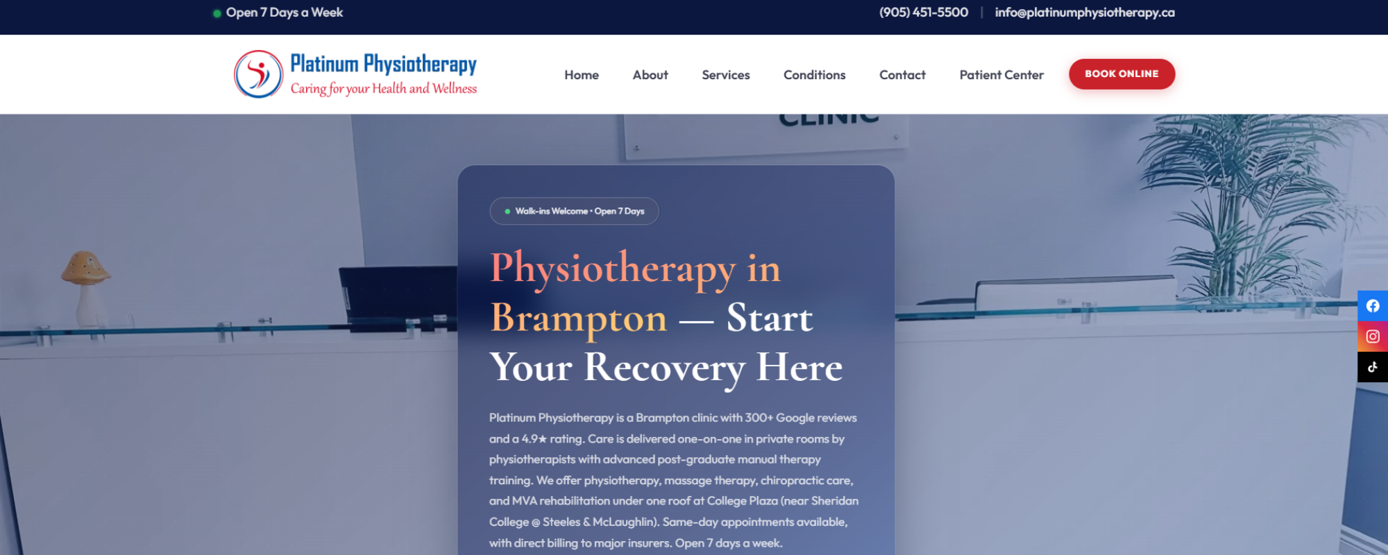 Which Physiotherapy Clinic in Brampton Is Best for Patients Using Extended Health Insurance?, Platinum Physiotherapy